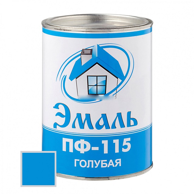 Эмаль ПФ-115 голубая 1,8кг «Красиво»