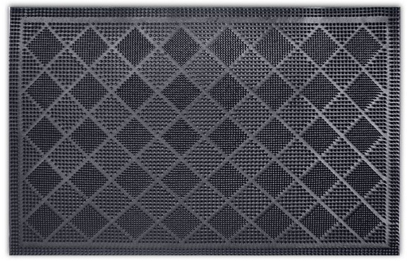 Коврик придверный резиновый 40х60см «Шашки» Pin Mat