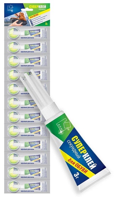 Супер клей секундный 3г для обуви GHS325ОB A.D.M