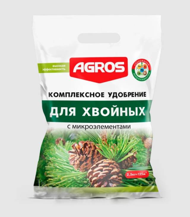 Удобрение комплексное для Хвойных 2,5кг с микроэлементами Agros