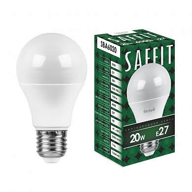 Лампа светодиодная груша 20W SBA6020 230V E27 A60