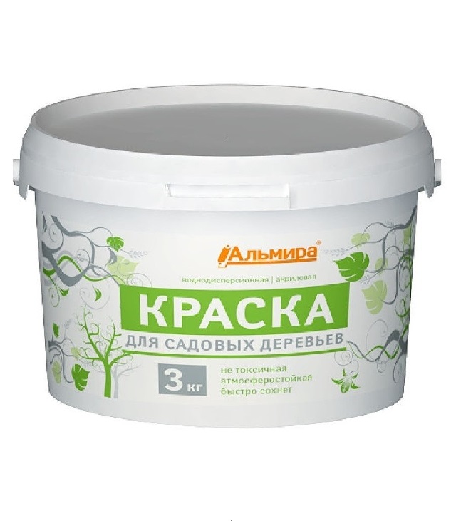 Краска для садовых деревьев акриловая 3,0кг Альмира