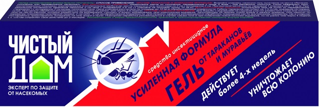 Гель от тараканов и муравьев усиленного действия 50мл Чистый Дом 02-167