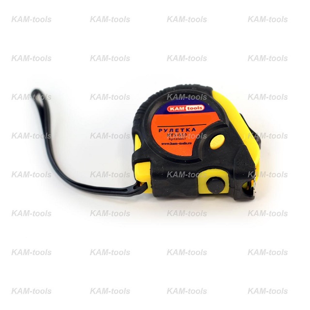 Рулетка обрезиненный корпус КАМ-tools 10м х 25мм КТ1-1025