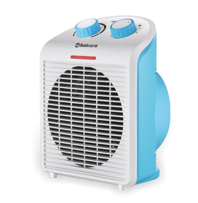 Тепловентилятор SAKURA SA-0513WBL 2000Вт, 3 режима, термостат