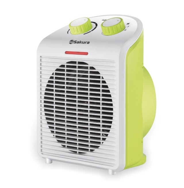 Тепловентилятор SAKURA SA-0513WGR 2000Вт, 3 режима, термостат