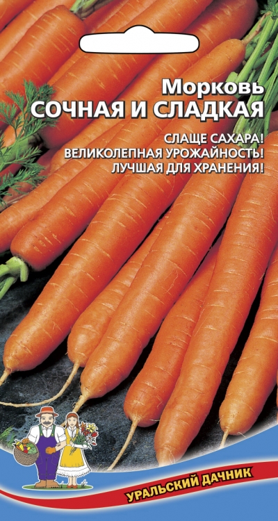 Морковь Сочная и сладкая Уральский Дачник