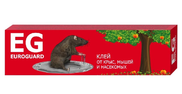 Клей для уничтожения крыс, мышей и насекомых 135г EUROGARD