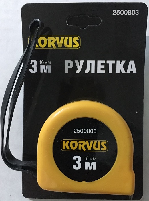 Рулетка 3м х 16мм 2500803