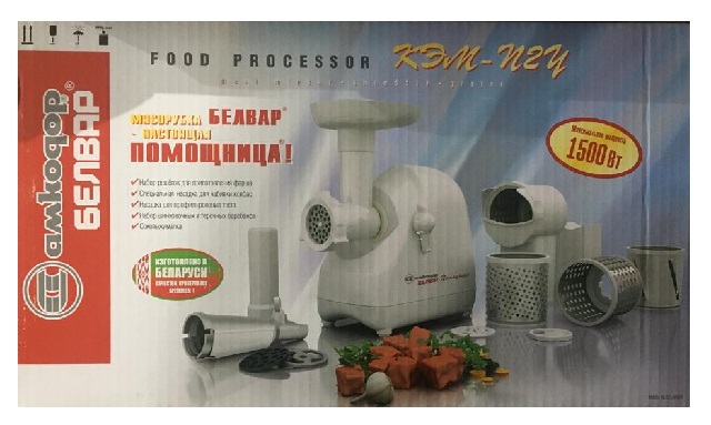 Мясорубка электрическая Белвар КЭМ-П2У 302-08 1500Вт с реверсом