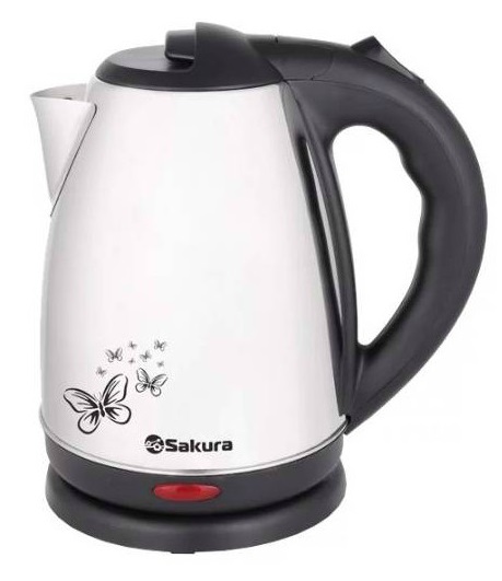 Чайник электрический металлический 1,8л SAKURA SA -2135S глянцевый