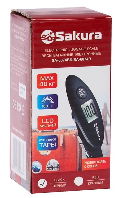 Весы-безмен электронные SAKURA SA-6074BL 40кг