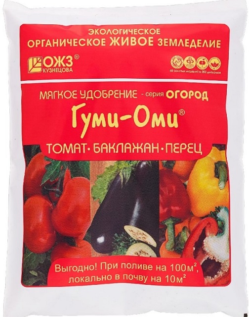 Удобрение сухое мягкое Гуми-Оми Томат, баклажан, перец 0,7кг БашИнком