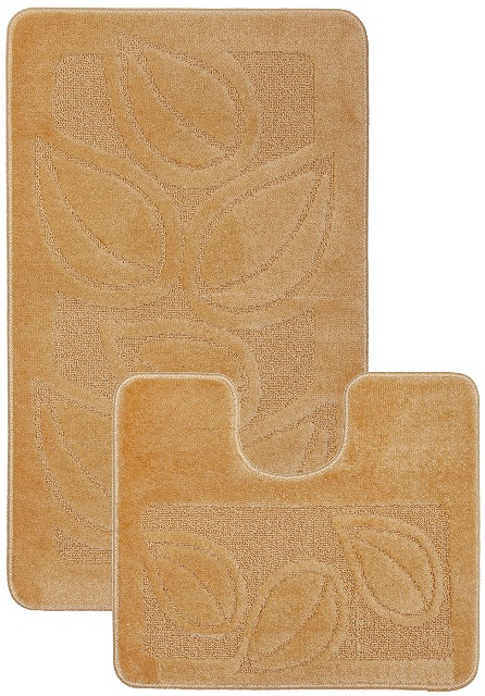Коврик для ванной комнаты 50х80см Confetti Max D.Beige/темно бежевый 519