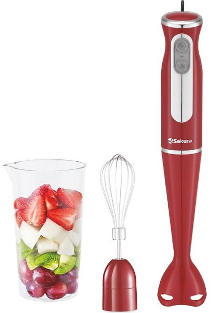 Блендер электрический ручной SAKURA 600Вт SA-6248R