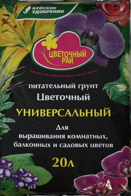 Грунт «Цветочный Рай» питательный универсальный  для цветов 20л БХЗ