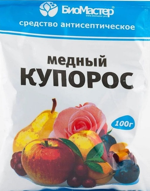 Медный купорос средство от плесени и гнили 100гр Био-Мастер