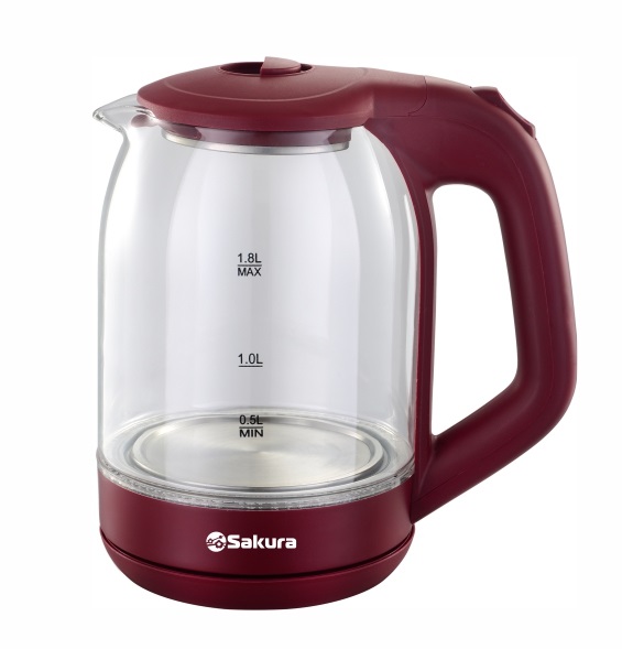 Чайник электрический стеклянный 1,8л SAKURA SA -2736R